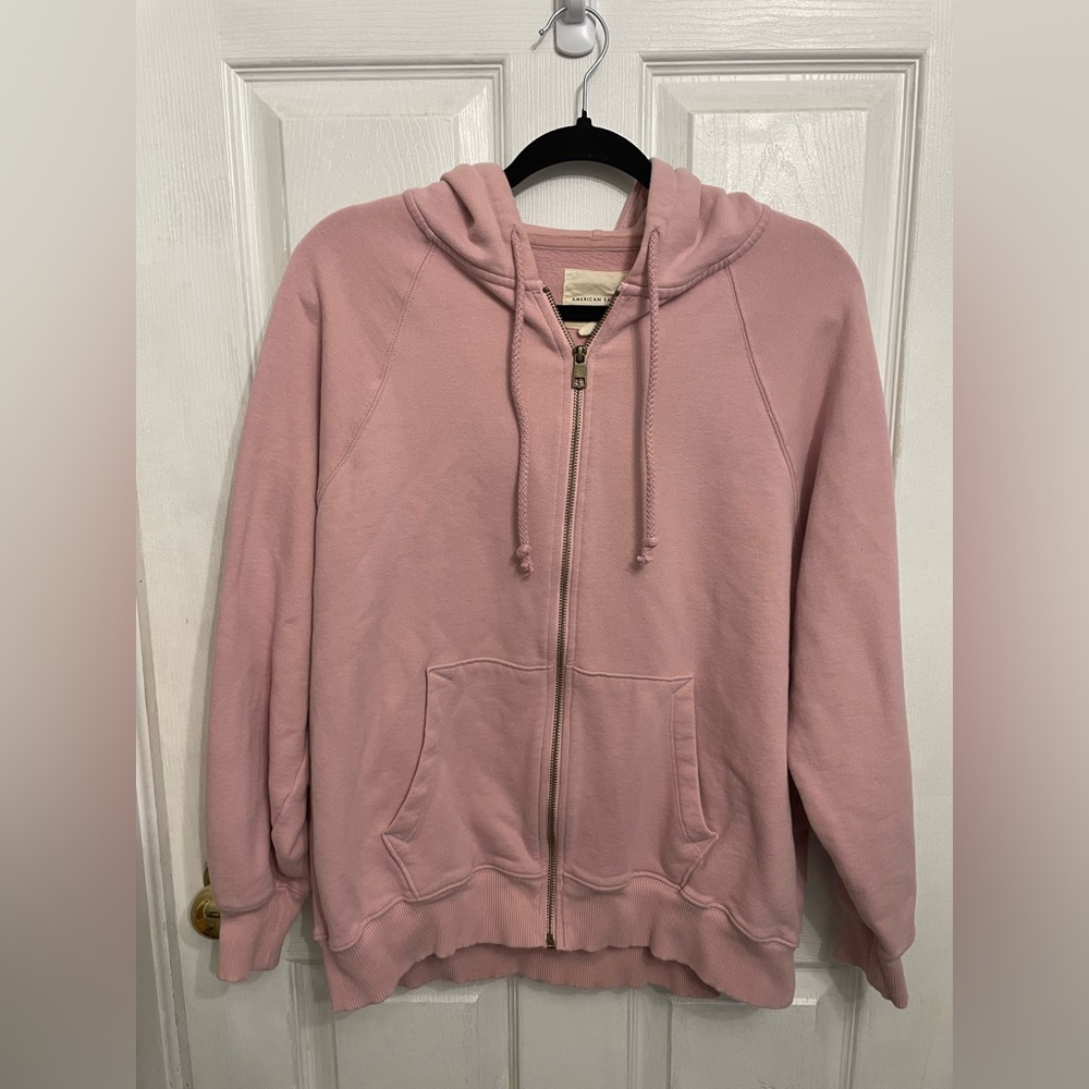 Pink Zip Up Hoodie